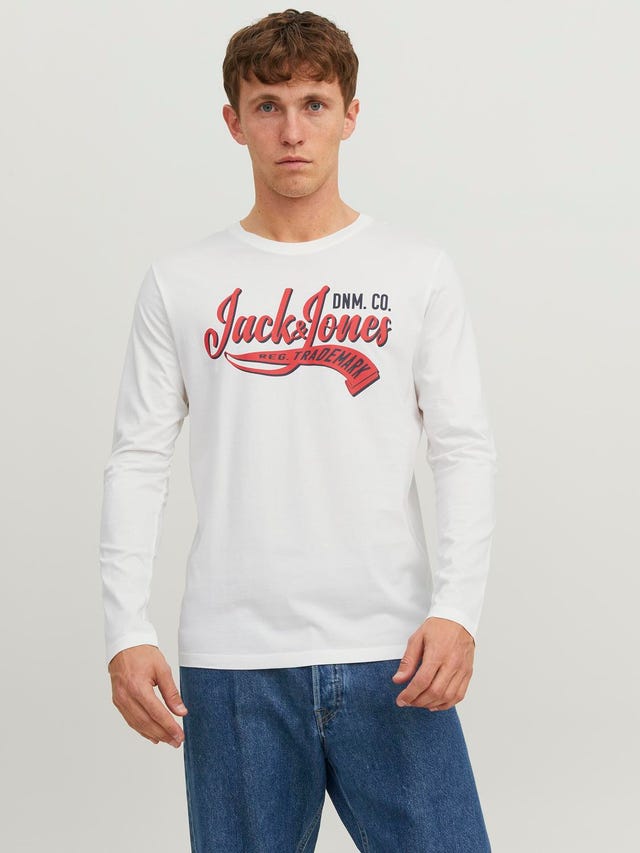 Jack & Jones Logo Ronde hals T-shirt - 12236061