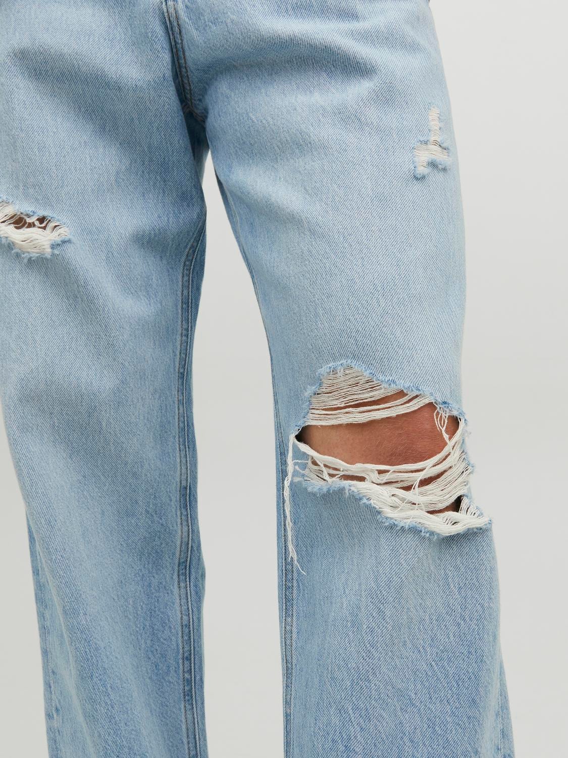 PacSun '90s baggy Rigid Cargo Pocket Wide Leg Jeans in Blue
