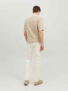 Jack & Jones JJIGLENN JJEVAN AM 977 Slim fit Džíny -Ecru - 12236091