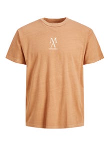 Jack & Jones T-shirt Estampar Decote Redondo -Toast - 12236117