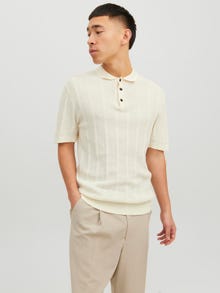 Jack & Jones Plain Polo -Pristine - 12236143