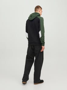 Jack & Jones Colour block Hoodie -Black - 12236153