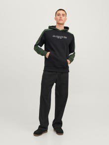 Jack & Jones Sweat à capuche Effet colour block -Black - 12236153