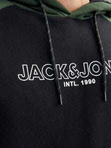 Jack & Jones Sweat à capuche Effet colour block -Black - 12236153