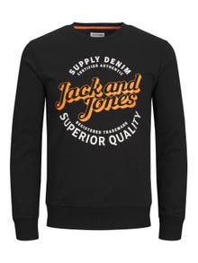 Jack & Jones Logó Személyzeti nyakú pulóver -Black - 12236177