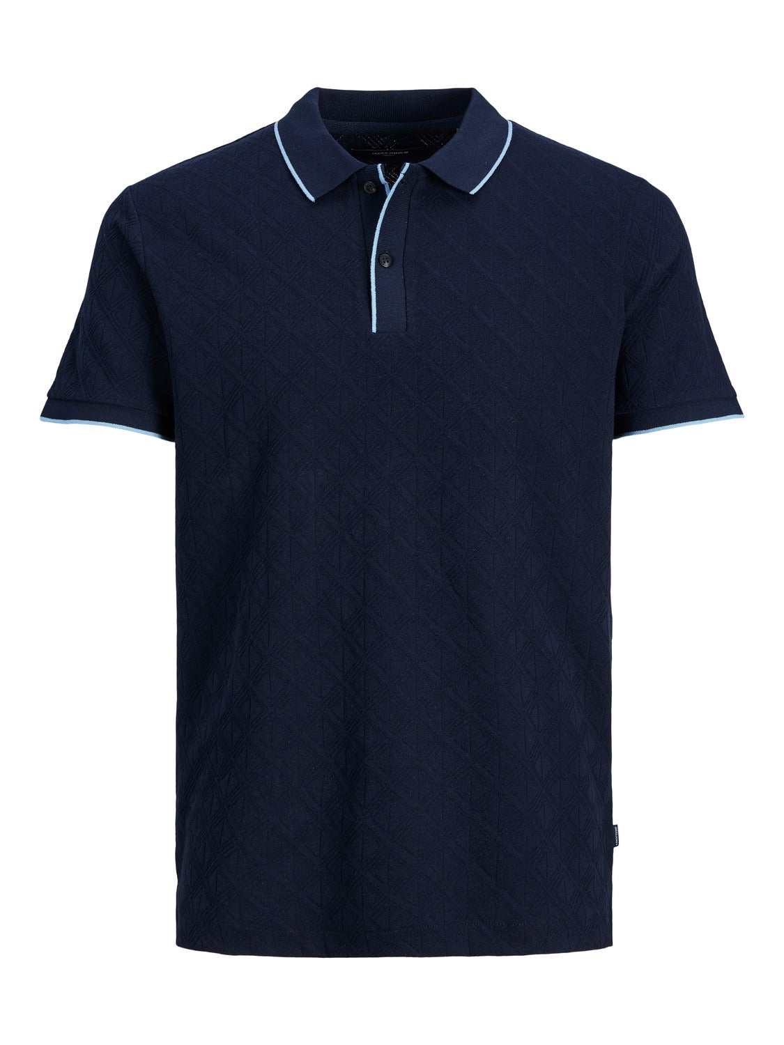 Blue t shirt with best sale white collar