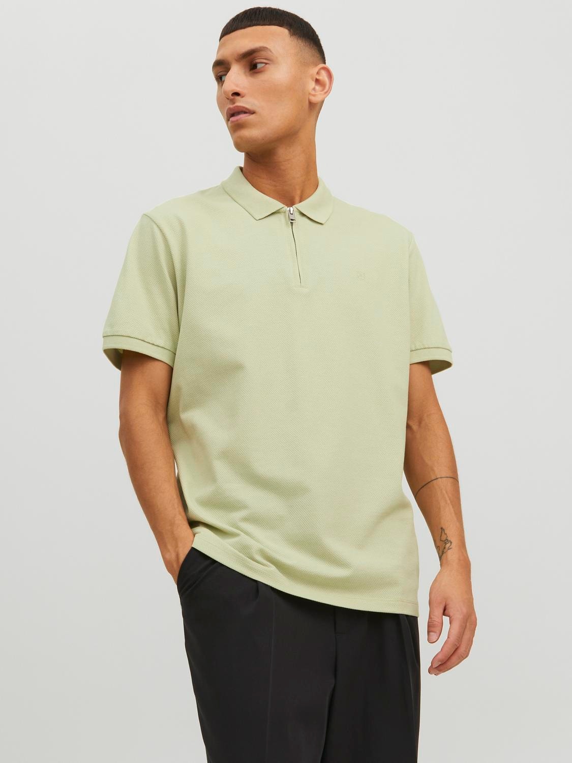 Jack & Jones T-shirt Uni Col chemise -Celadon Green - 12236235