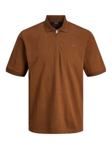 Jack & Jones Plain Shirt collar T-shirt -Emperador - 12236235