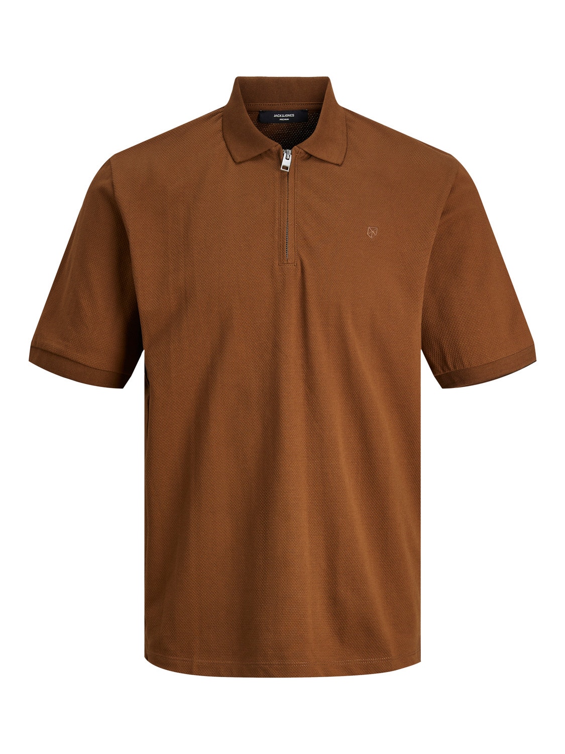 Jack & Jones T-shirt Liso Gola de Camisa -Emperador - 12236235