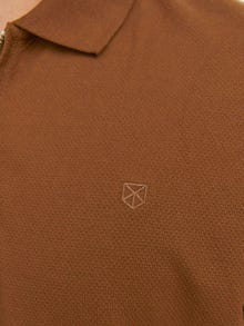 Jack & Jones Gładki Kołnierz koszulowy T-shirt -Emperador - 12236235