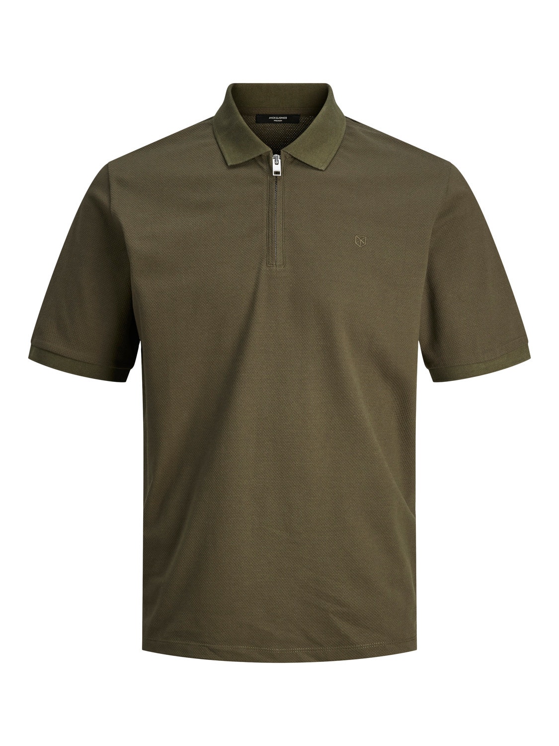 Jack & Jones Ensfarvet Skjortekrave Polo -Grape Leaf - 12236235