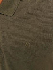 Jack & Jones Plain Shirt collar Polo -Grape Leaf - 12236235