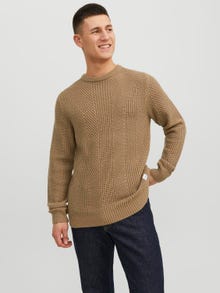 Jack & Jones Effen Gebreide trui met ronde hals -Otter - 12236286