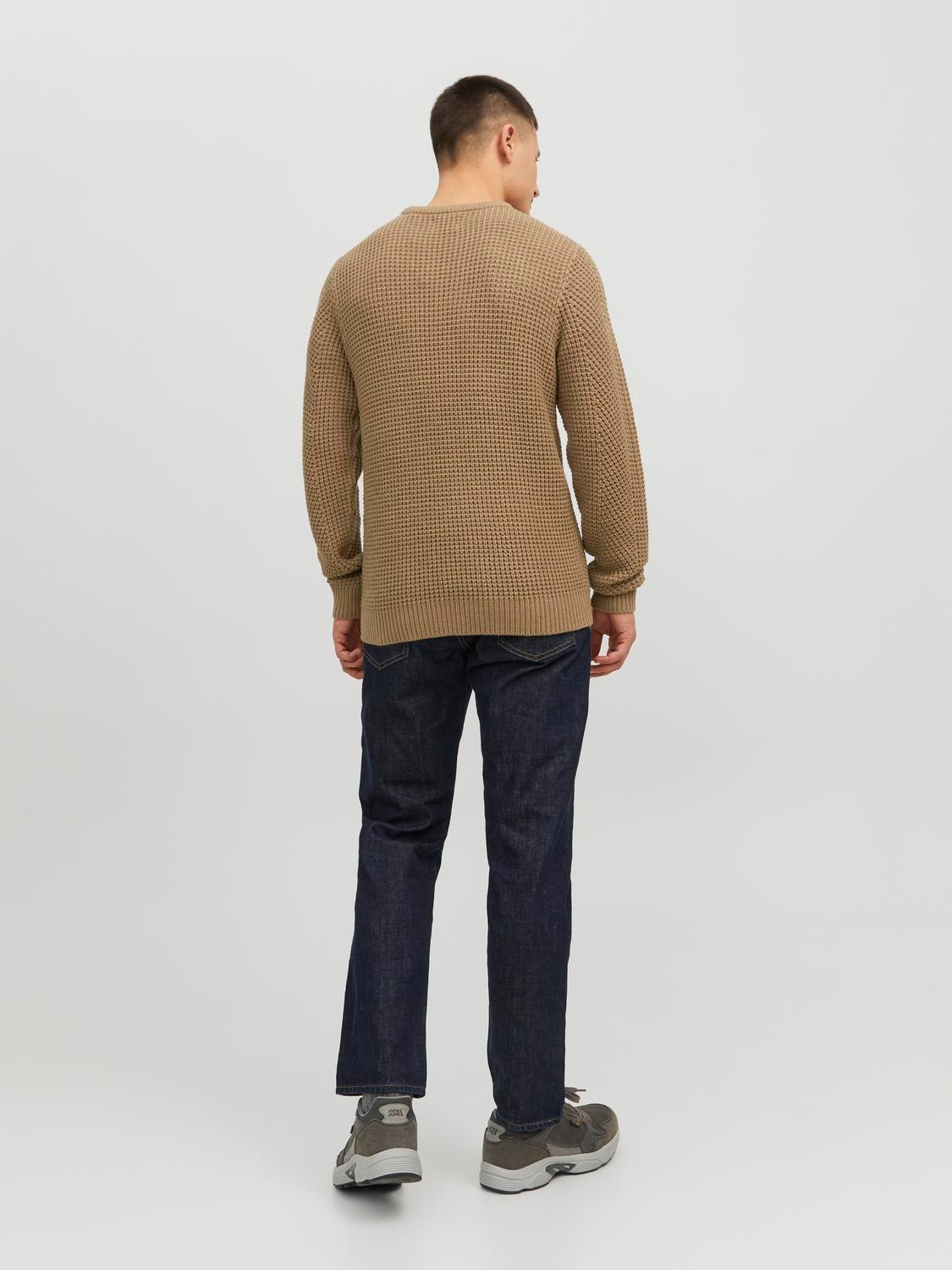 Jack & Jones Effen Gebreide trui met ronde hals -Otter - 12236286