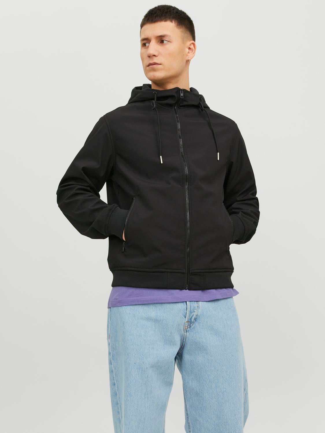 Jack & Jones Champ Bomber Jacket, Black - Walmart.com