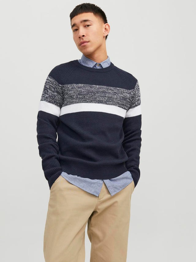 Jack & Jones Effen Gebreide trui met ronde hals - 12236304