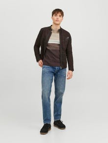 Jack & Jones Bez vzoru Svetr s okrouhlým výstřihem -Crockery - 12236304