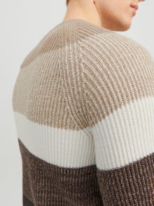 Jack & Jones Vienspalvis Apatinis megztinis -Crockery - 12236304