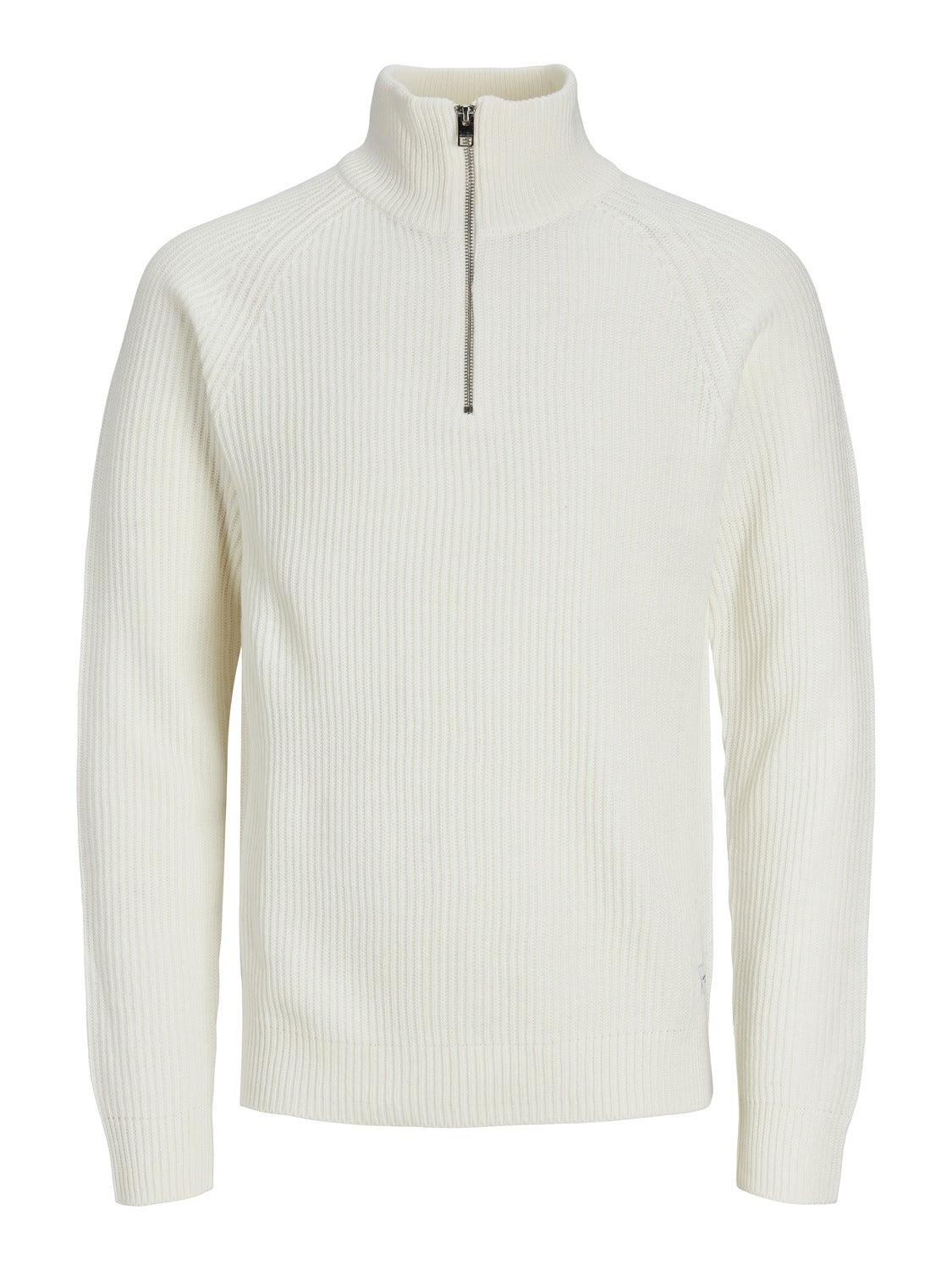 High Neck Knitted pullover | White | Jack & Jones®