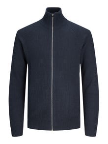 Jack & Jones Plain Zip Jumper -Navy Blazer - 12236310