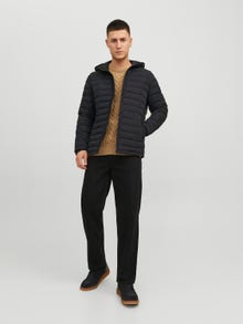 Jack & Jones Ensfarvet Striktrøje med rund hals -Otter - 12236314