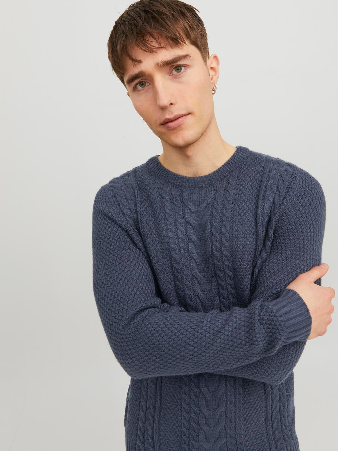 Jack jones knit crew on sale neck