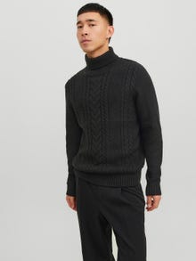 Jack & Jones Bez vzoru Rolák -Black - 12236315