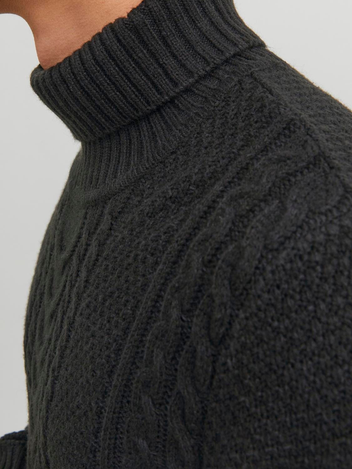 Jack & Jones Plain Turtleneck -Black - 12236315