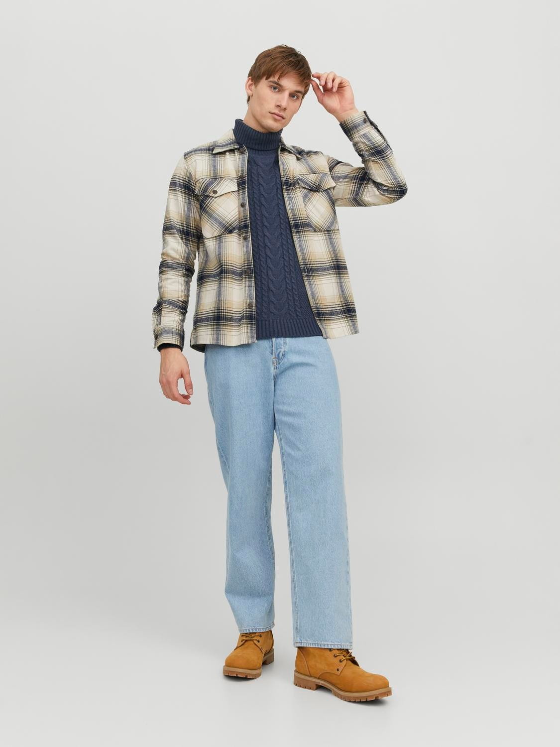 Jack & Jones Ensfarvet Rullekrave -Sky Captain - 12236315