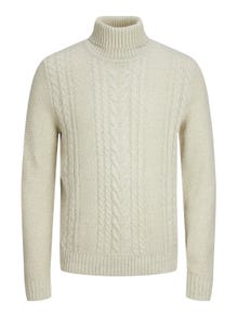 Jack & Jones Bez vzoru Rolák -White Melange - 12236315