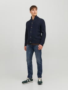 Jack & Jones Plain Knitted cardigan -Sky Captain - 12236318