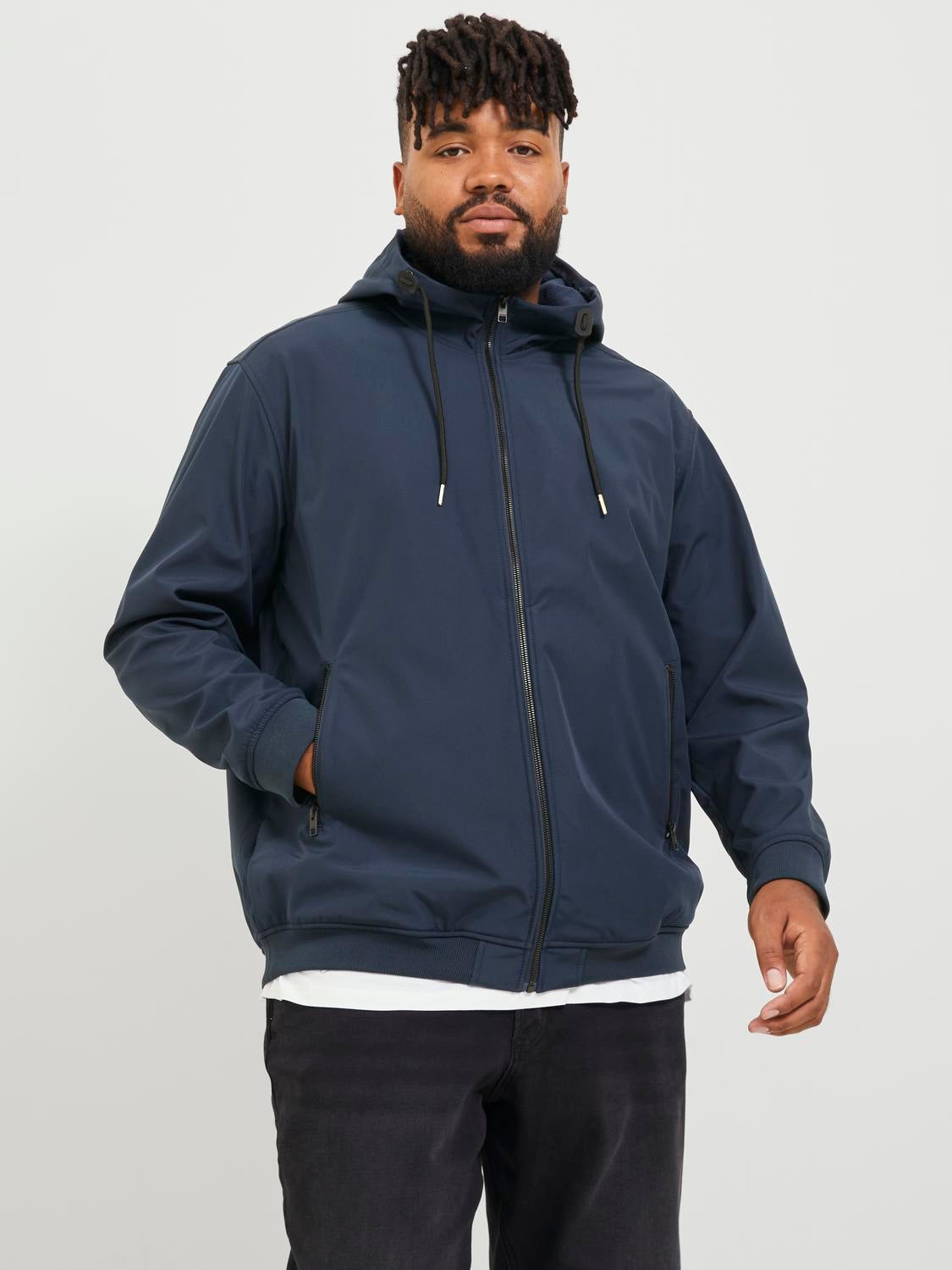 Plus Size Softshell jacket Dark Blue Jack Jones