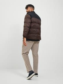 Jack & Jones Plus Size Puffer jacket -Seal Brown - 12236356