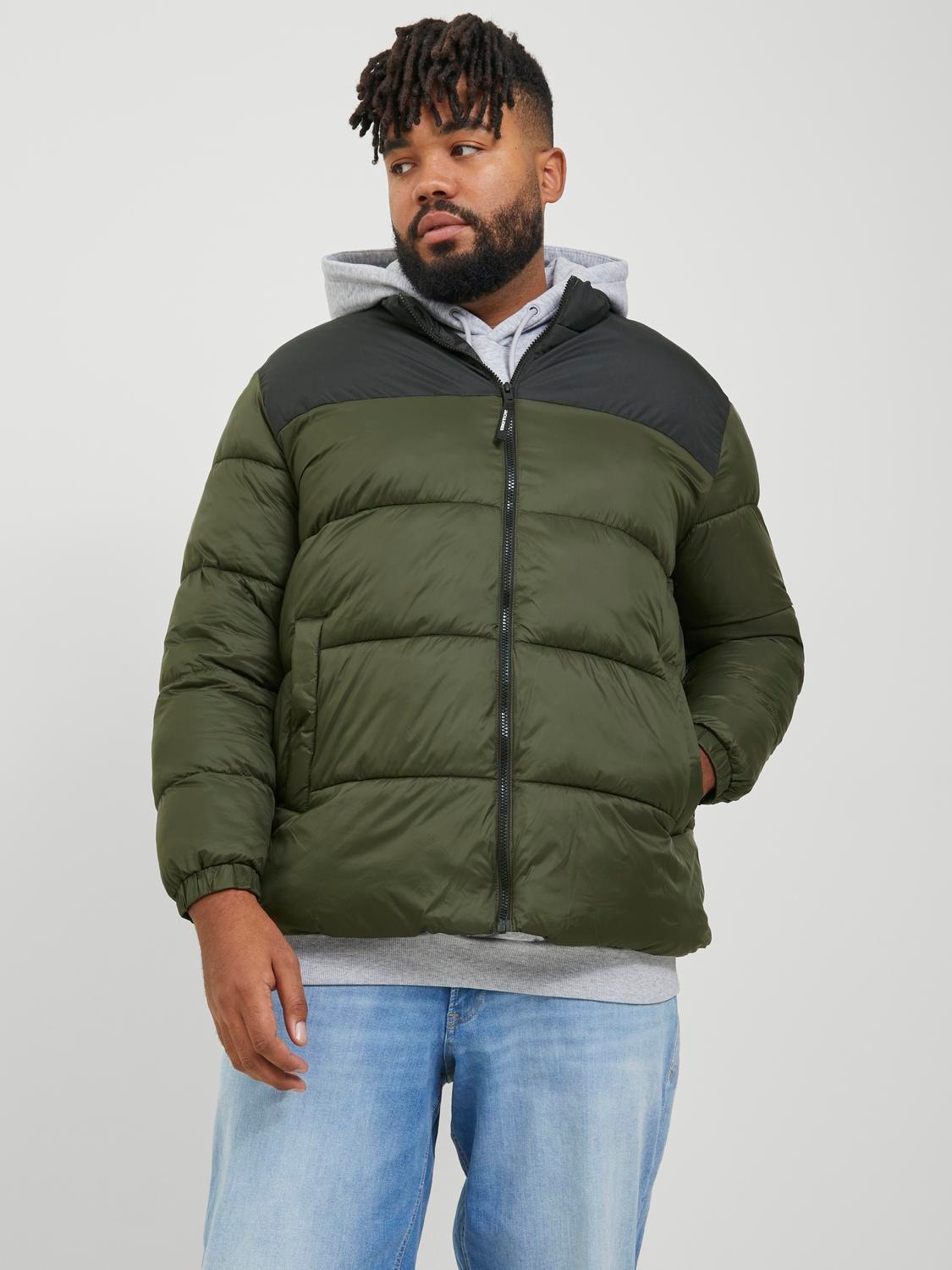 Jack & Jones Plus Size Puffer jacket -Rosin - 12236356