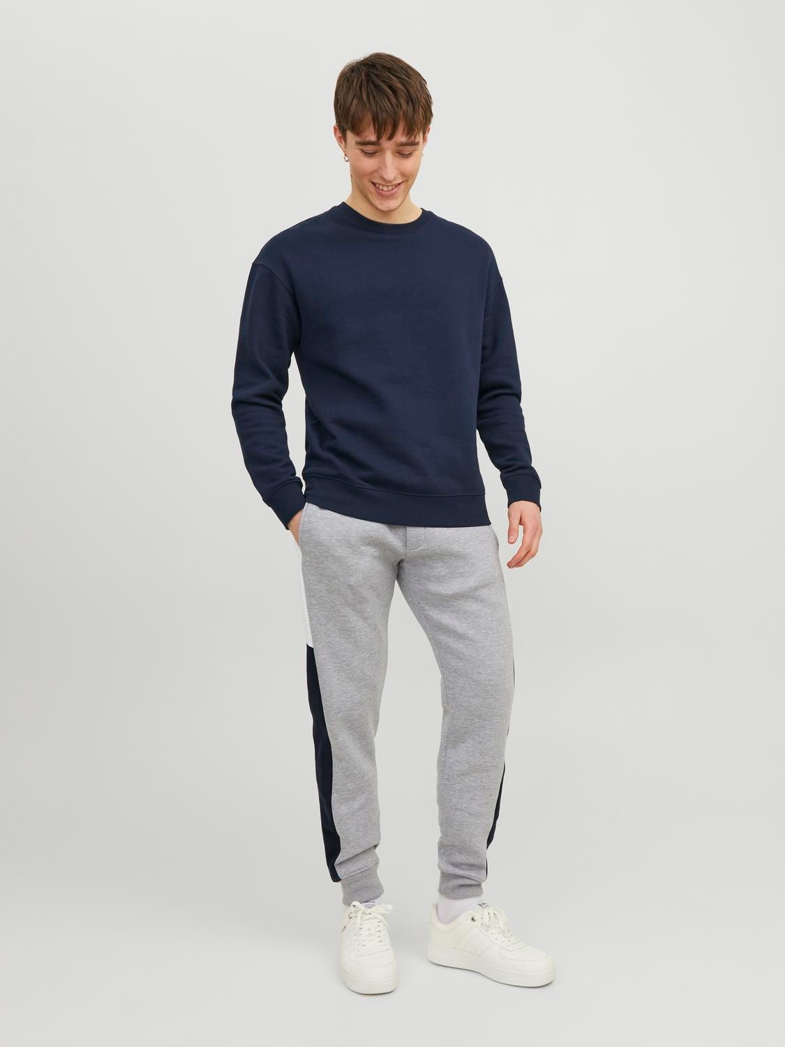 Jack & Jones Slim Fit Sweatpants -Light Grey Melange - 12236372