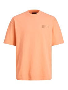 Jack & Jones Printet Crew neck T-shirt -Shrimp - 12236394