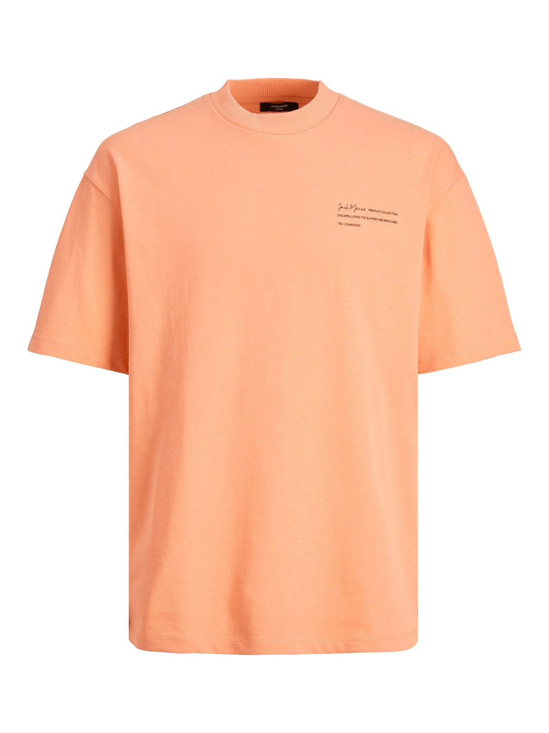 Jack & Jones Trykk O-hals T-skjorte -Shrimp - 12236394