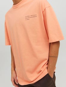 Jack & Jones Printet Crew neck T-shirt -Shrimp - 12236394