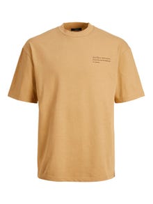 Jack & Jones Bedrukt Ronde hals T-shirt -Iced Coffee - 12236394