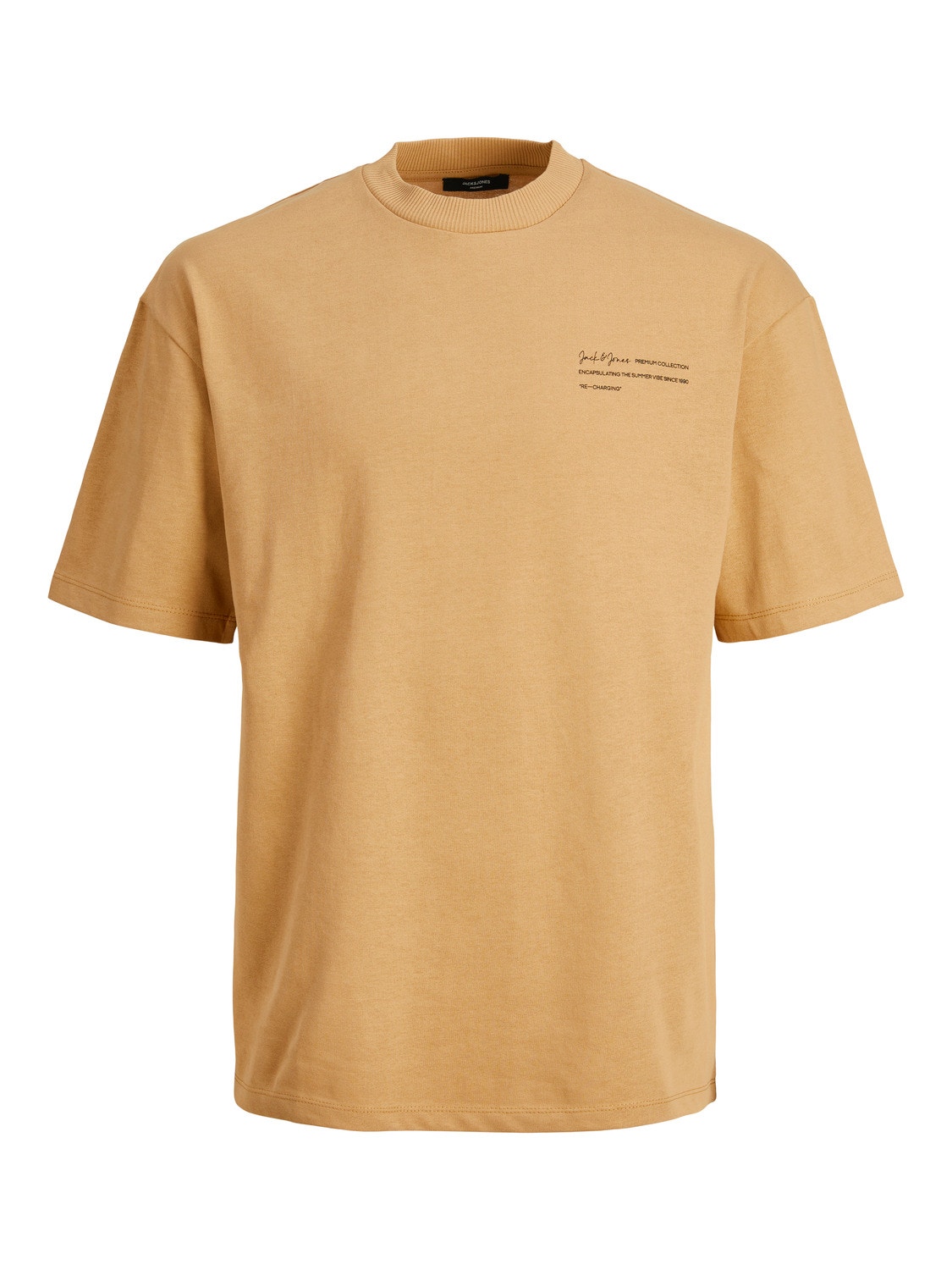 Jack & Jones T-shirt Estampar Decote Redondo -Iced Coffee - 12236394