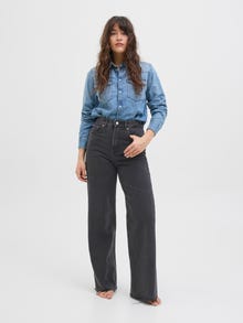 JJXX JXTOKYO WIDE RH HW JEANS R6054 DNM NOOS -Black Denim - 12236442