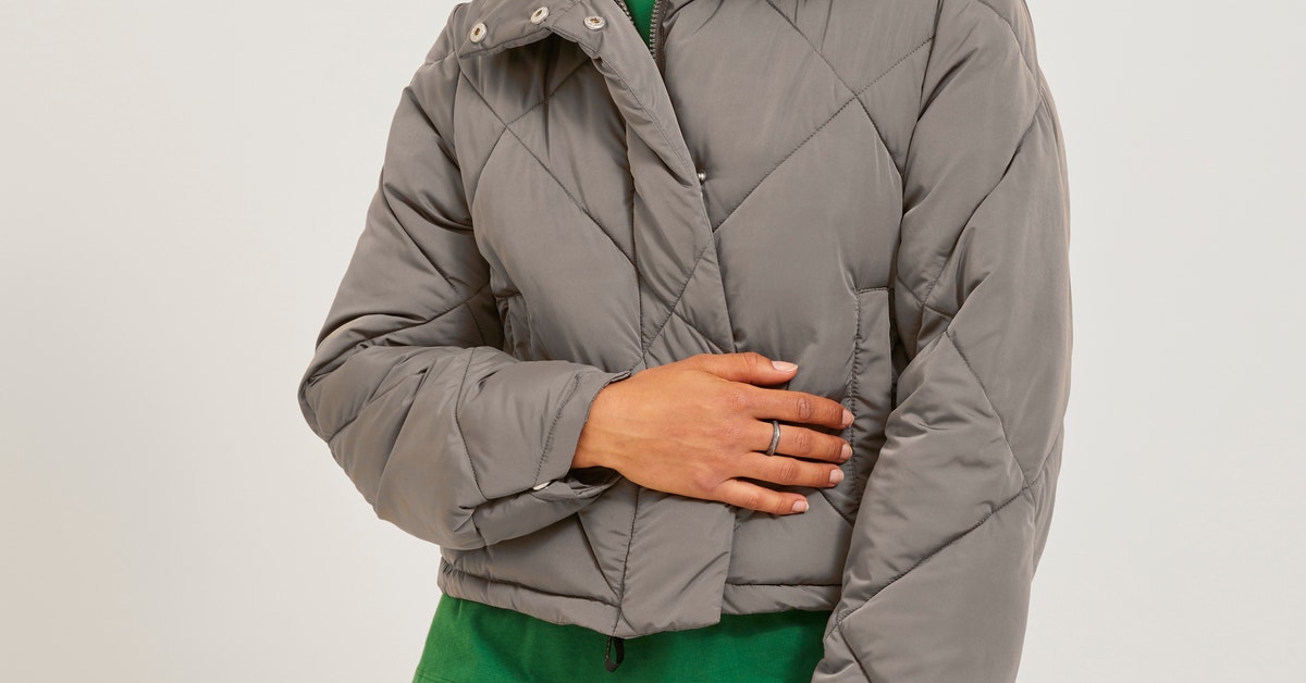 JJXX JXSTELLA SHINY QUILTED - Cappotto invernale - black/nero