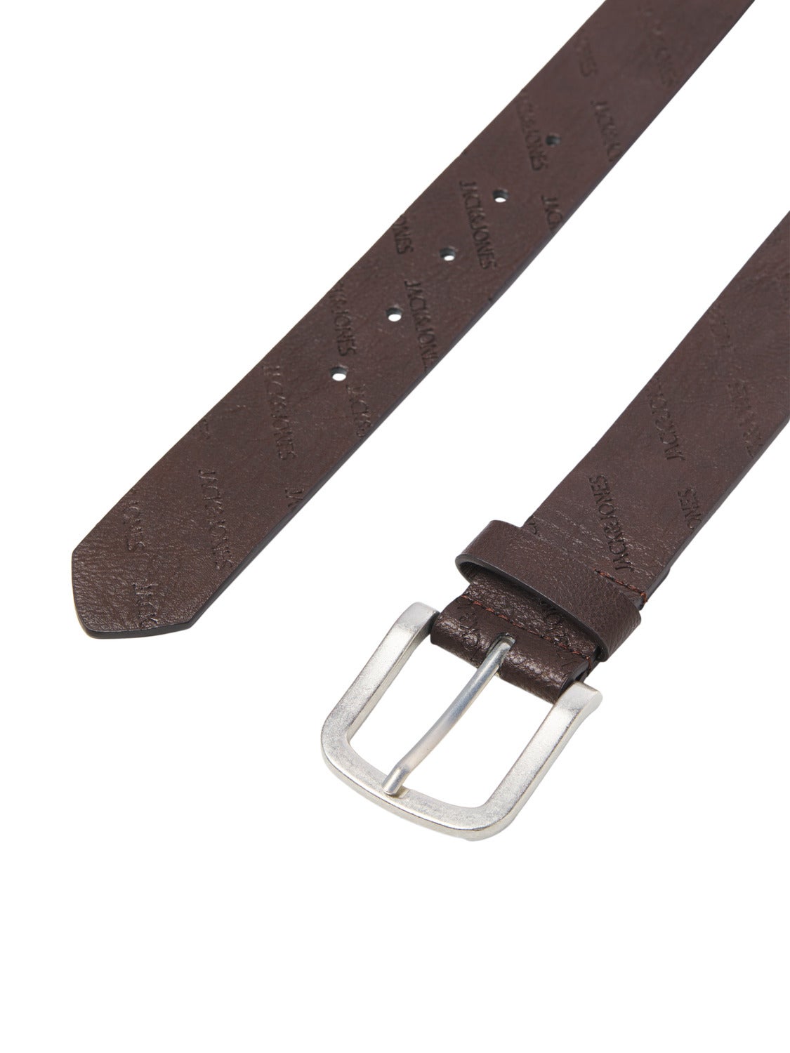 JACK & JONES Men Brown Genuine Leather Belt Brown Stone - Price in