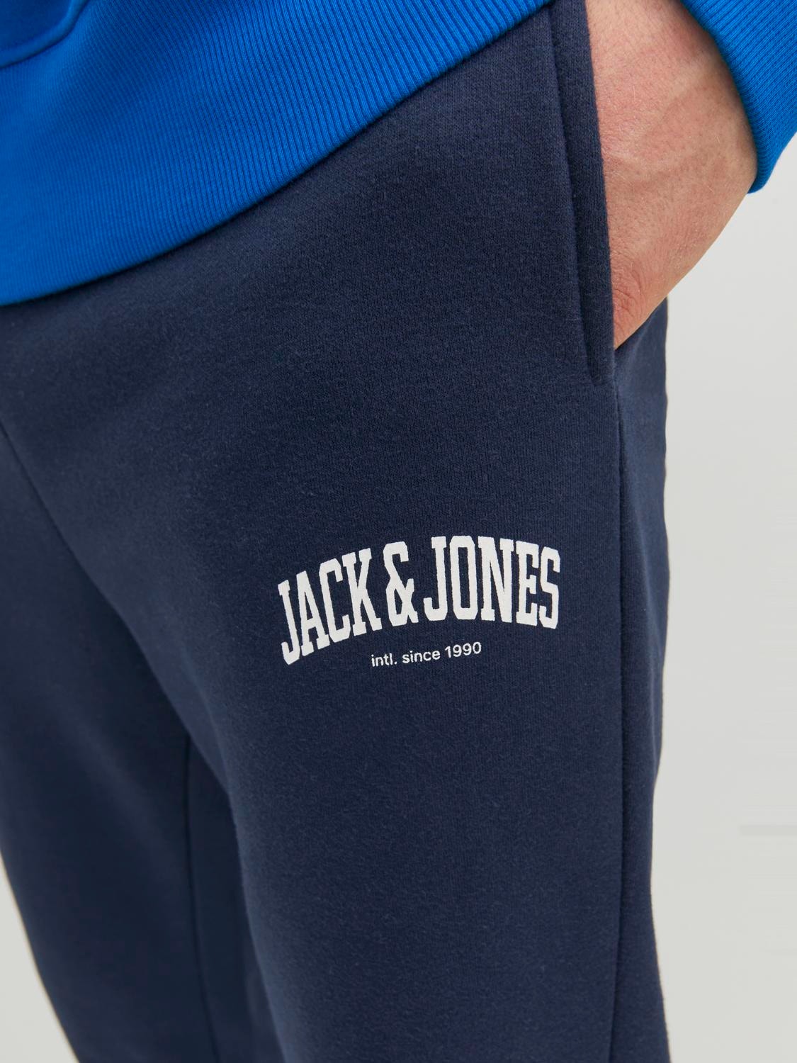 Jack & Jones Loose Fit Tepláky -Navy Blazer - 12236479
