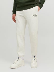 Jack & Jones Loose Fit Collegehousut -White Melange - 12236479