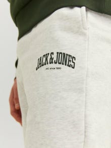 Jack & Jones Loose Fit Spodnie dresowe -White Melange - 12236479