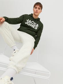 Jack & Jones Loose Fit Joggers -White Melange - 12236479