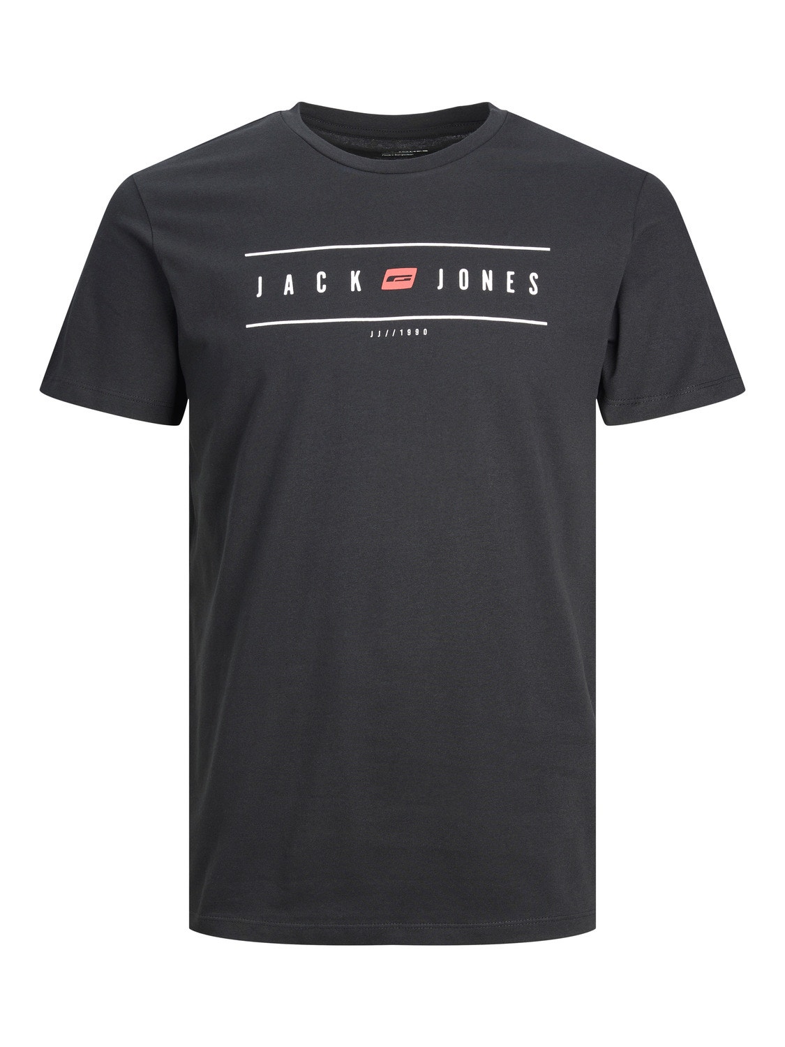 Jack & Jones Logo Rundhals T-shirt -Black - 12236510