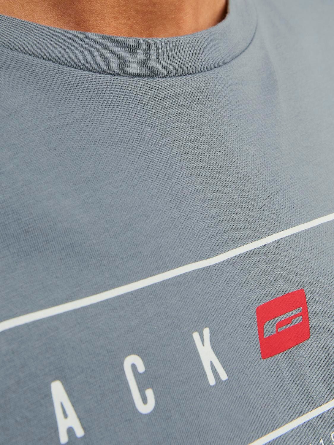 Jack & Jones Logo Pyöreä pääntie T-paita -Sedona Sage - 12236510