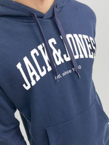 Jack & Jones Logo Hoodie -Navy Blazer - 12236513